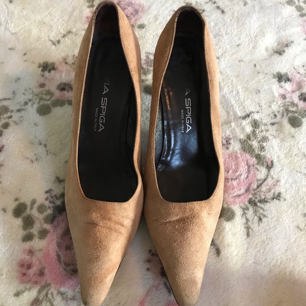 VIA SPIGA medium tan heels 💼💗